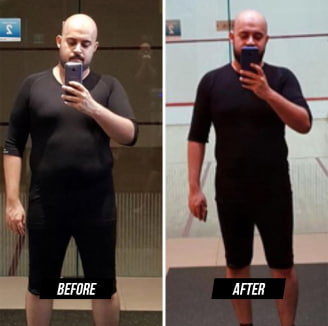 man transformation in top gym